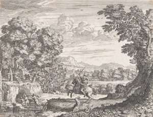 Bellerophon Vanquishing the Chimera, 1668. od Dominique Barriere
