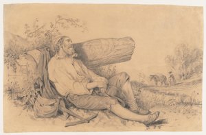 Spící polní dělník, 1842.