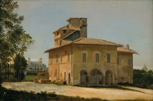 Rafaelova vila v Římě, asi 1837-40 (olej na papíře na plátně) od Dominique Louis Papety