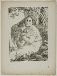 Amor a mladá žena od Dominique Vivant Denon