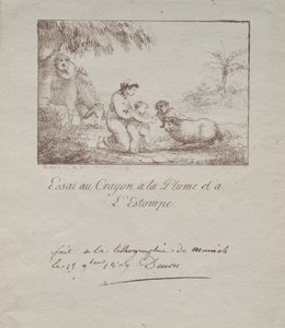 Svatá rodina na útěku do Egypta, 1809. od Dominique Vivant Denon