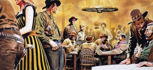 Wild West Saloon (kvaš na papíře)