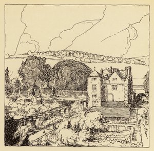 Cranborne Manor House (litografie)