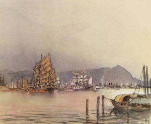 Hong-Kong (barevná litografie)