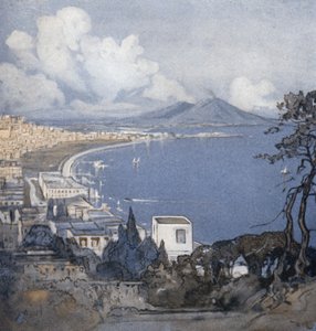 Neapol a její záliv (barva litho)