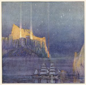 Rudyard Kipling: (barevná litografie) od Donald (after) Maxwell