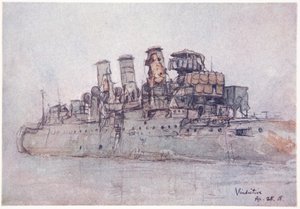 H.M.S. Pomstychtivý, 25. dubna 1918, ilustrace z 