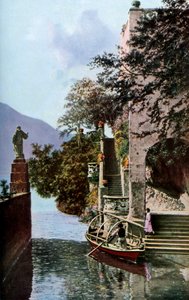 Villa del Balbianello, Lenno, jezero Como, Itálie, 30. léta 20. století