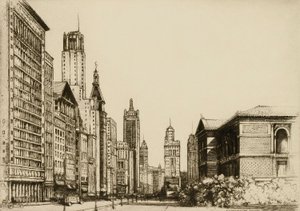 Chicago, Michigan Avenue č. 1 od Donald Shaw MacLaughlan