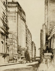 Chicago, Monroe Street od Donald Shaw MacLaughlan
