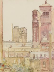 Chicago, Střechy poblíž Allerton House od Donald Shaw MacLaughlan