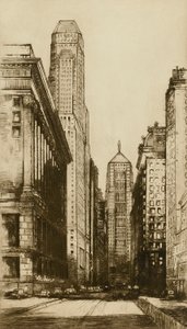 Chicago, srdce Chicaga (večer) od Donald Shaw MacLaughlan