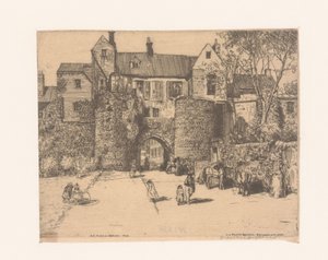 Z Porte Gayole v Boulogne-sur-Mer Gayolská brána, Boulogne-sur-Mer (název na objektu) od Donald Shaw MacLaughlan
