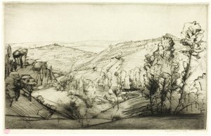 Pole San Gimignano od Donald Shaw MacLaughlan