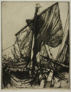 Rybáři z Chioggia od Donald Shaw MacLaughlan