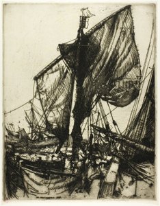 Rybáři z Chioggia od Donald Shaw MacLaughlan
