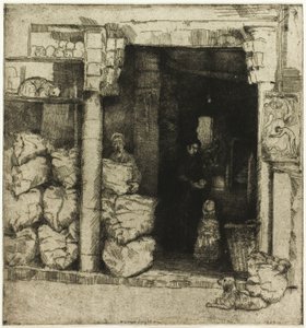 Interiér obchodu s uhlím od Donald Shaw MacLaughlan