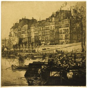 Město, Paříž od Donald Shaw MacLaughlan