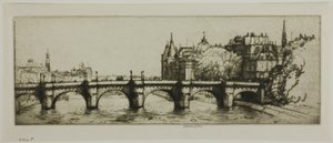 Pont Neuf, Paříž od Donald Shaw MacLaughlan