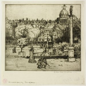 Lucemburské zahrady, Paříž od Donald Shaw MacLaughlan