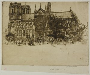 Notre-Dame, Paříž od Donald Shaw MacLaughlan