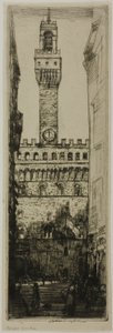 Palazzo Vecchio, Florencie od Donald Shaw MacLaughlan