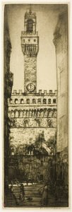 Palazzo Vecchio, Florencie od Donald Shaw MacLaughlan