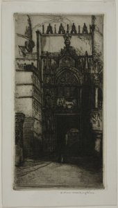 Portál Dóžecího paláce, Benátky od Donald Shaw MacLaughlan