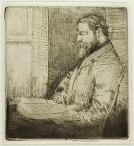 Portrét francouzského studenta od Donald Shaw MacLaughlan