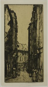 Rue des Halles, Vannes, Bretaň od Donald Shaw MacLaughlan