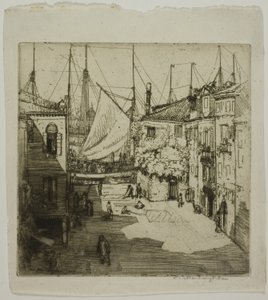 Sail Yard, Benátky od Donald Shaw MacLaughlan