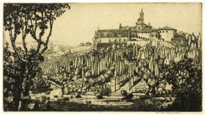 Certosa, Florencie od Donald Shaw MacLaughlan