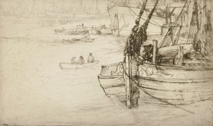 The Little Pool, Londýn od Donald Shaw MacLaughlan