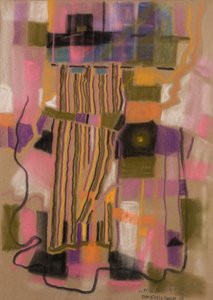 Ariadnina nit, 2002 (pastel na sametovém papíře)