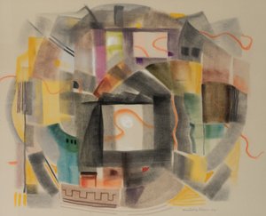 Ariadnina nit, 2004 (pastel na sametovém papíře)