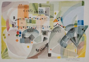 Pět mší 1701, 2007 (akvarel na papíře) od Donatella Merlo