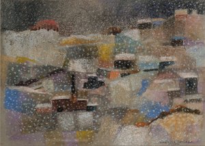 Sněžení, 2001 (pastel na sametovém papíře) od Donatella Merlo