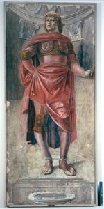 Muž s obouručním mečem, ak.1486 (samostatná freska na plátně)