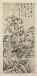 Stínovaná obydlí mezi potoky a horami, ca. 1622-25.