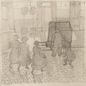 Mlýnek na varhany, kolem roku 1914 od Dora Carrington