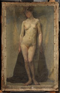 Stojící ženský akt, c. 1910 (olej na plátně)