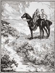 „Jak čekají na malém lesním návrší“, 1905. od Dora Curtis