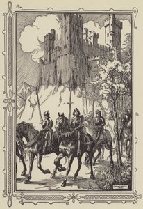 Sir Galahad v opatství od Dora Curtis