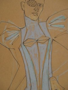 Avantgardní módní figurína od Doris Schmitz