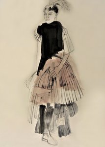 Módní ilustrace v oblasti haute couture od Doris Schmitz