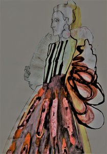 Dramatická módní ilustrace od Doris Schmitz