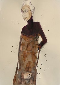 Elegantní módní skica od Doris Schmitz