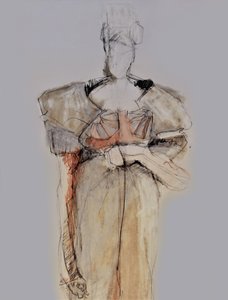 Elegantní módní skica od Doris Schmitz