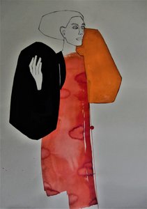 Postava v moderním módním stylu od Doris Schmitz