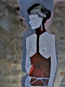 Zamyšlená moderní žena od Doris Schmitz